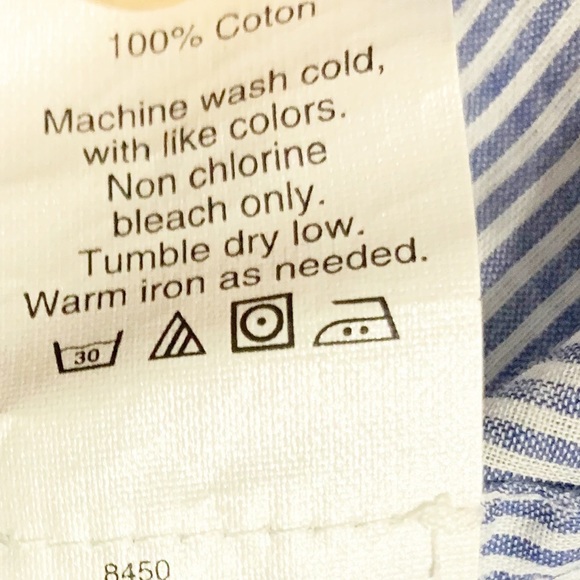 J. Crew Cotton Pinstripe Partial Buttoned Collared Lightweight Long Sleeve Top - Picture 8 of 8